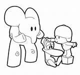 Pocoyo Coloring Pages Printable Color Print Friends sketch template