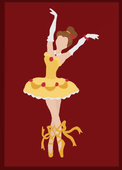 lovely illustrations of disney princesses as ballerinas