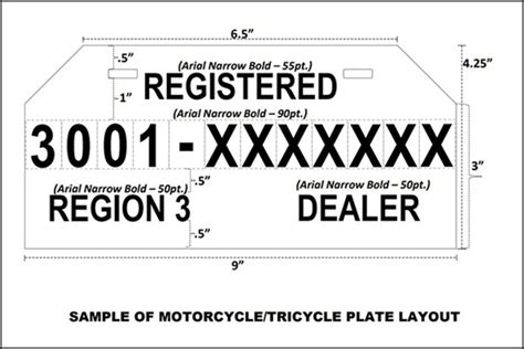 motorcycle plate number template printable printable templates