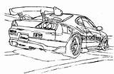 Drifting S15 Trace Drift Furious sketch template