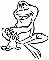 Coloring Pages Frog Prince Princess Popular Disney Library Clipart Bufo sketch template