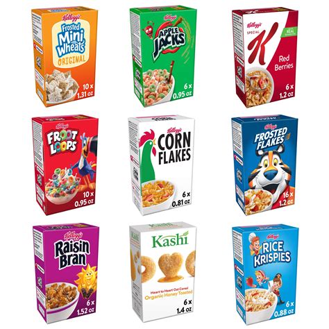 kelloggs cereal variety pack case   wgl
