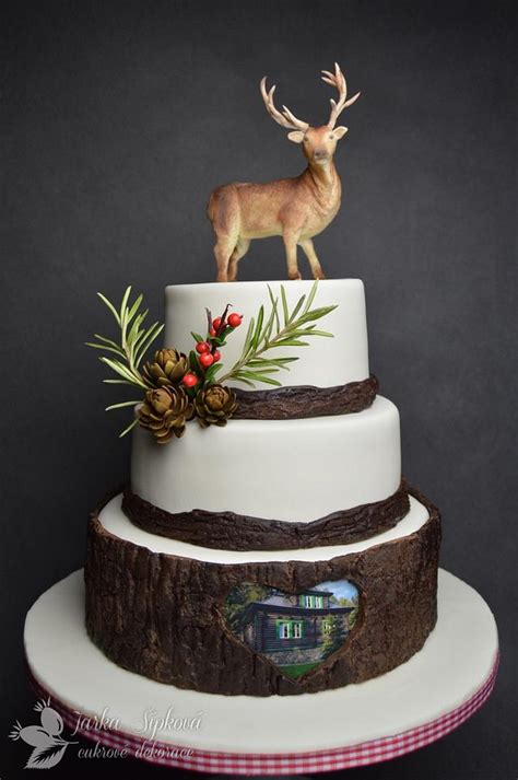 deer cake decorated cake  jarkasipkova cakesdecor