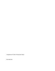 assignment   reflection paperpdf assignment