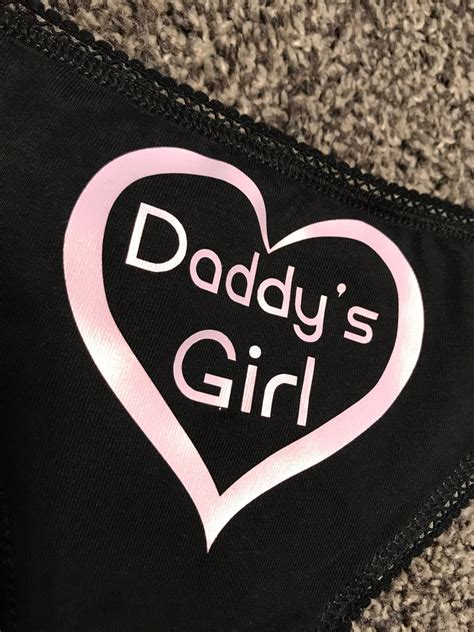 Daddys Girl Thong Naughty Underwear Ddlg Kinky Bdsm Sub Etsy