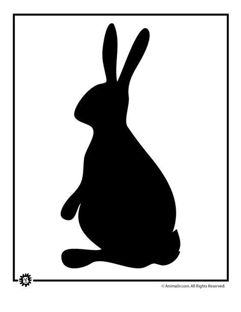 bunny template woo jr kids activities childrens publishing