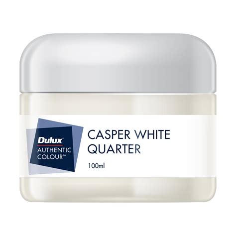 dulux 100ml casper white quarter sample pot bunnings warehouse