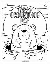 Groundhog Printables Makeitgrateful Happy sketch template
