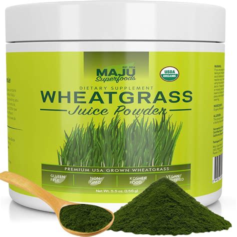 organic wheatgrass juice powder large size premium wheatgrass