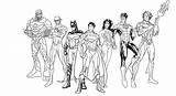 Justice League Coloring Origins Pages Print Villains Netart Template sketch template