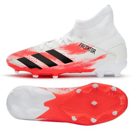 adidas jr predator  fg football shoes youth soccer cleats white  ebay