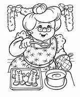 Claus Mrs Santa Coloring Pages Getdrawings sketch template
