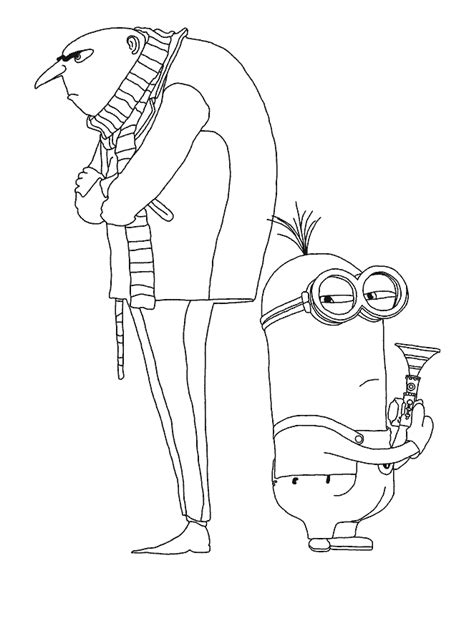 print minion coloring pages  despicable