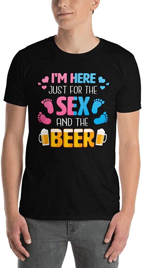 bliss tees im just here for the sex gender reveal shirt beer lover