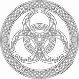 Biohazard Celtic Knot Zombie Knotwork Designs Browning Motive Donteatthepaste sketch template
