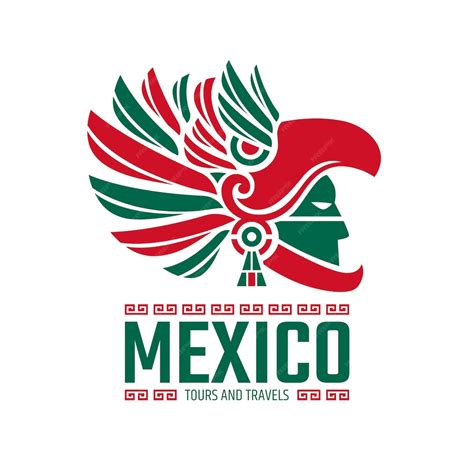 vector flat design mexico logo design