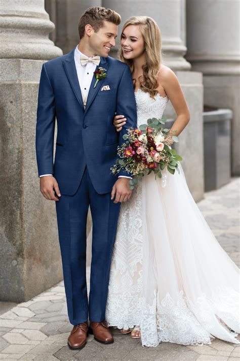 blue tuxedos  wedding attire  groom  bespokedailyshop