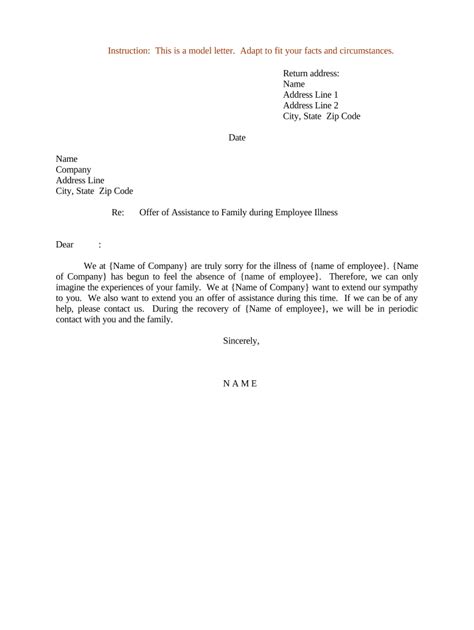 sample letter assistance  template pdffiller