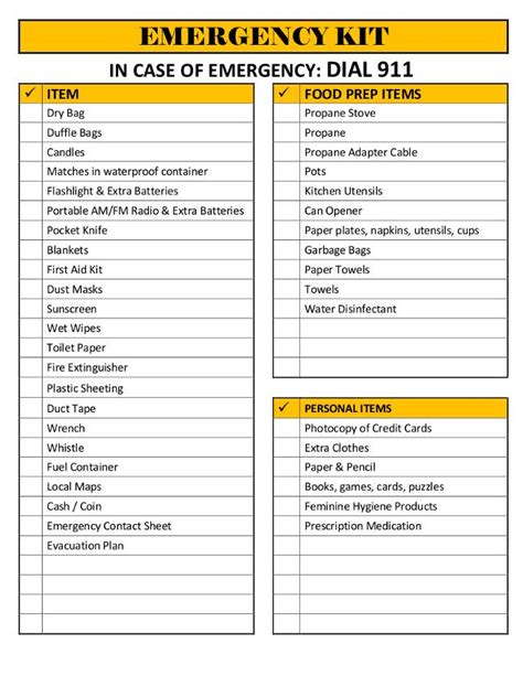 emergency kit checklist   shtf pinterest emergency kits