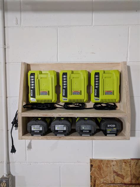 charging station  battery storage woodworking