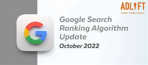 google search ranking algorithm update october  adlift