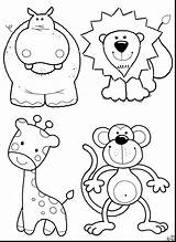 Safari Coloring Pages Animals Baby Getdrawings sketch template