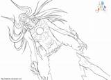 Bleach Lineart Bankai Ichigo Jutsu sketch template