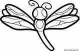 Dragonfly Coloring Pages Kids Draw Animal Printable Cartoon Color Simple Print Templates Books Template sketch template