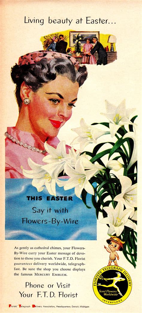 The Living Beauty Is The Flowers Not You Sweetheart Vintage Easter