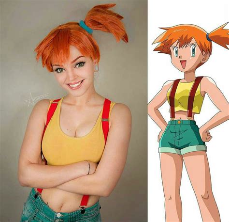 Misty In Real Life Cute Misty Cosplay Misty Pokemon Costume Cosplay