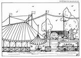 Cirque Circo Zirkus Chapiteau Malvorlage Pinder Ausmalbild Cyrku Kolorowanka Schulbilder Große Schoolplaten Educima Téléchargez Imprimé Scarica sketch template