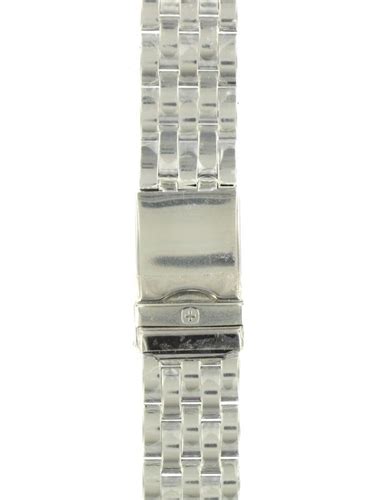 wenger  stainless steel metal mm silver tone watchband  watchbandscom
