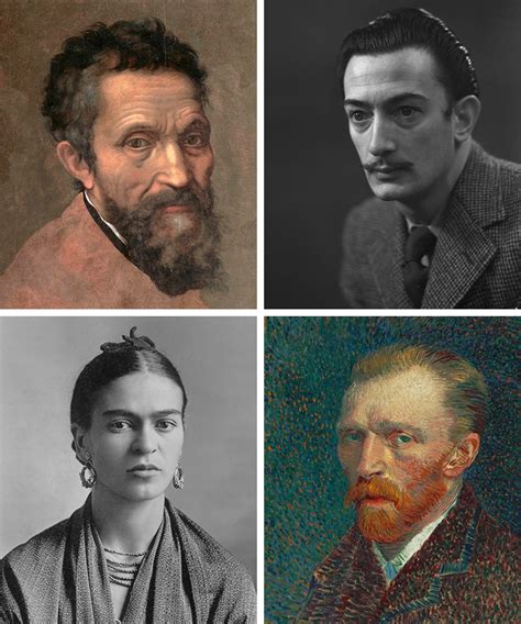 famous artists     leonardo  frida kahlo