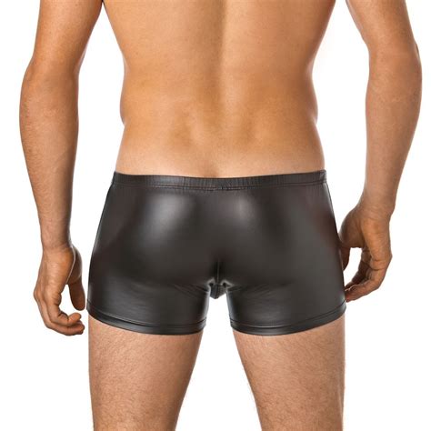 Pu Leather Sexy Brief Swimwear And Beachwear Swim Underwear Panty Girdle