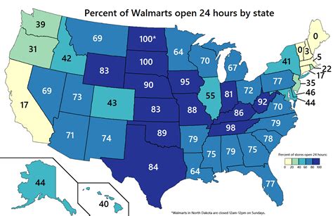 percent  walmart stores open  hours   state  oc