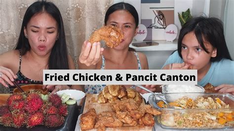 Fried Chicken Pancit Canton Mukbang Collaboration With