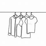 Minimalistic Fashionable Wardrobe sketch template