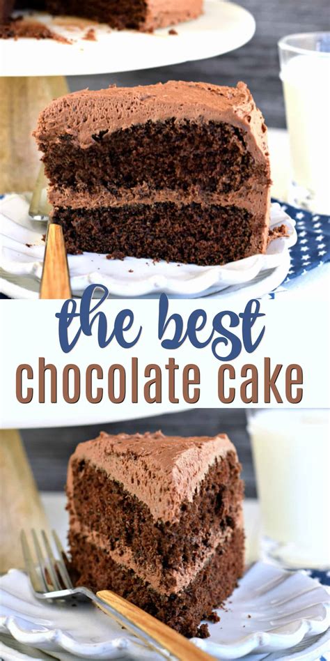 perfect chocolate cake  chocolate buttercream frosting recipe