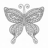 Butterfly Vlinder Volwassen Farfalla Anziani Disegno Decoratieve Kader Kleurend Kinderen Oudere Overzichtstekening Older Adulti Libro sketch template
