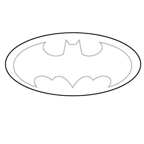 batman symbol template clipart