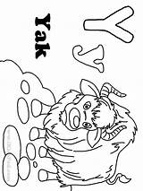 Coloring Yak Pages Library Clipart Line sketch template