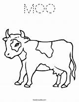Calf Coloring Cow Moo Colouring Drawing Pages Outline Cartoon Clipart Noodle Kids Print Twistynoodle Cows Built California Usa Twisty Choose sketch template