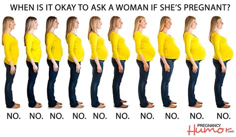 when is it okay to ask a woman if she s pregnant