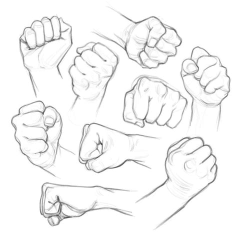 fist drawing reference  sketches  artists