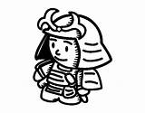 Samurai Armor Coloring Simple Drawing Cartoon Colorear Coloringcrew Getdrawings sketch template