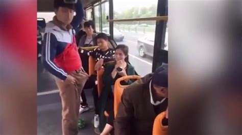 watch woman stunned by man s huge bulge on bus but it wasn t what she