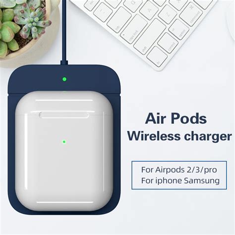 qi wireless charger  airpods   pro bluetooth earbuds    wireless charger standjpg