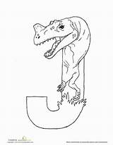 Dinosaur Coloring Pages Alphabet Dino Letters Shaped Letter Education Choose Board sketch template