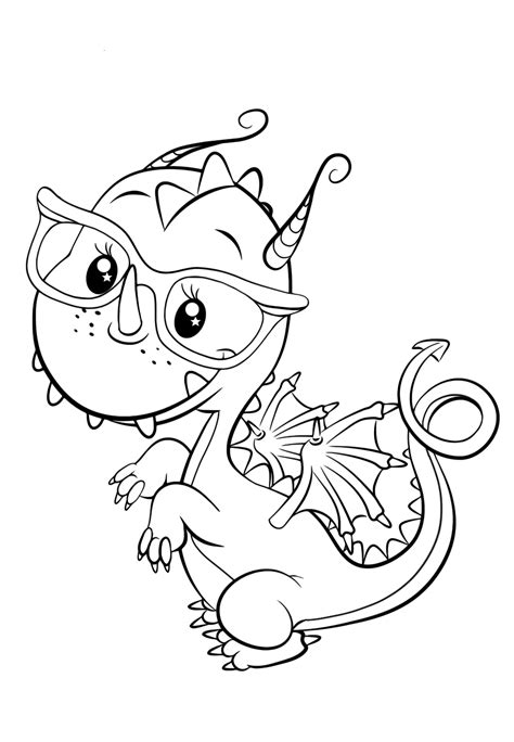 cute dragon coloring pages