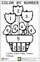 Number Color Flower Worksheet Worksheets Preschool Kindergarten Coloring Numbers Colors Preschoolplanet Kids Activities Funny Pdf Counting Choose Board sketch template